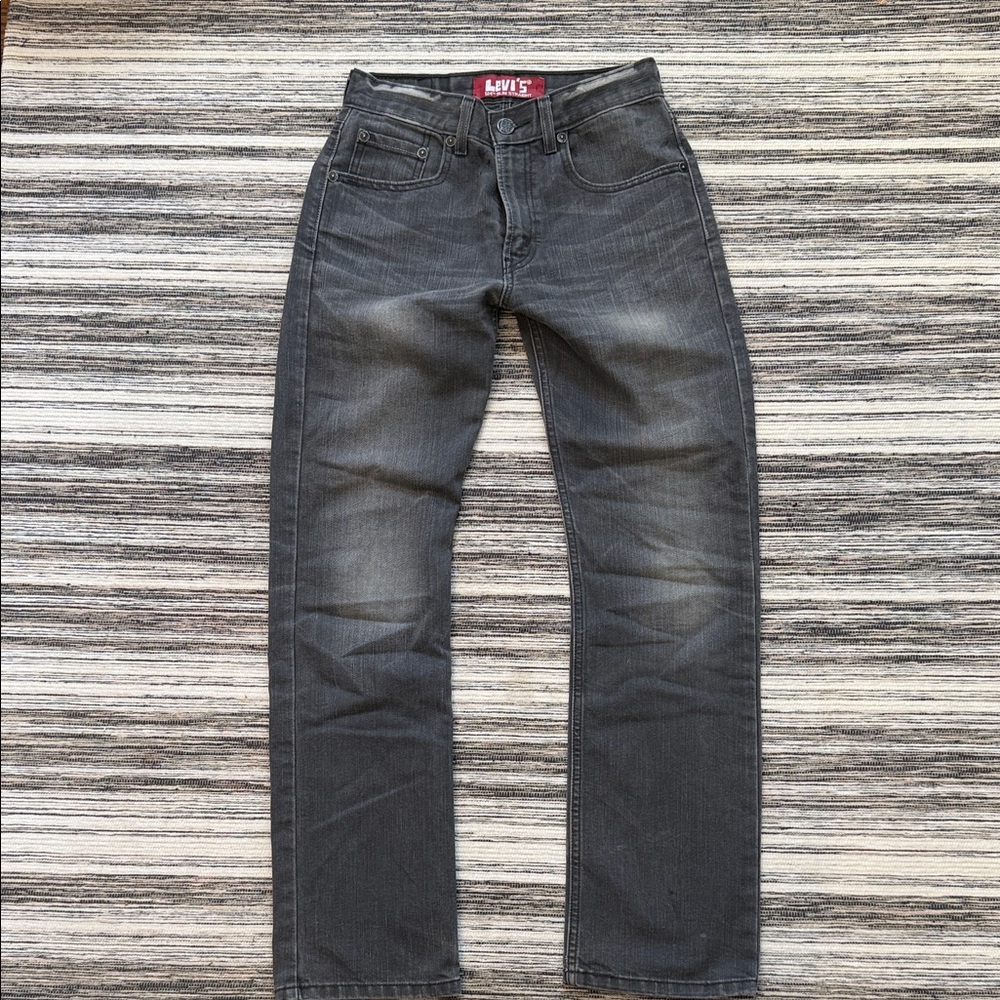 Levi's Charcoal Slim Straight Jeans